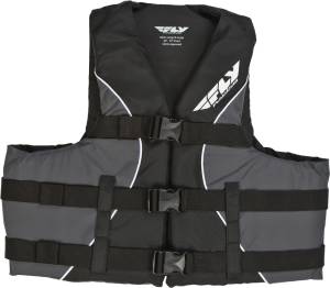 ADULT LIFE VEST BLACK/GREY S/M