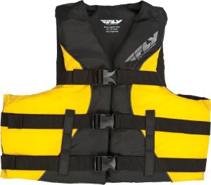 ADULT LIFE VEST BLACK/YELLOW S/M