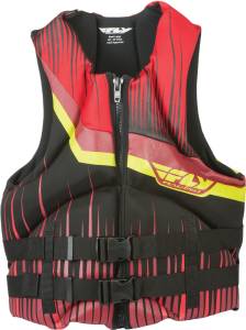 NEOPRENE LIFE VEST BLACK/RED XS