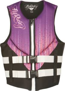 NEOPRENE LIFE VEST LADIES BLACK/PURPLE XS