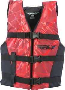 NYLON VEST RED/BLACK 3X