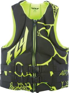 NEOPRENE VEST BLACK/GREEN XS