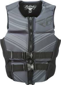 LADIES NEOPRENE VEST GREY/BLAC S