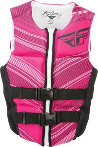 LADIES NEOPRENE VEST PINK/BLAC XS