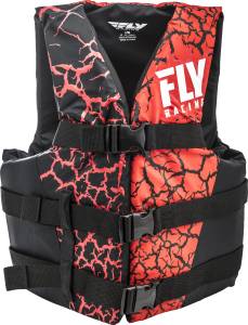 NYLON LIFE JACKET RED/BLACK SM/MD