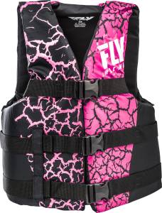 NYLON LIFE JACKET PINK/BLACK SM/MD