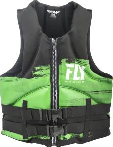 MENS NEOPRENE LIFE JACKET GREEN/BLACK SM