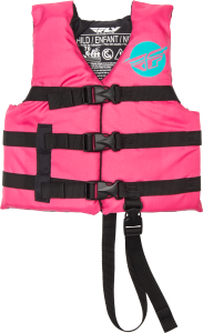 CHILD FLOTATION VEST NEON PINK/TEAL