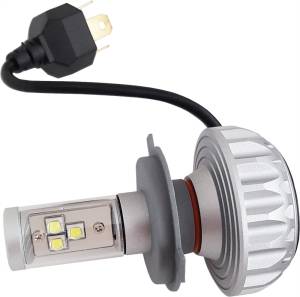 HIGH PERFORMANCE H4 LED BULB W/FANLESS HEATSINK