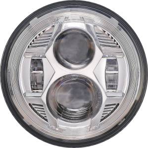 7" LED HEADLIGHT CHROME