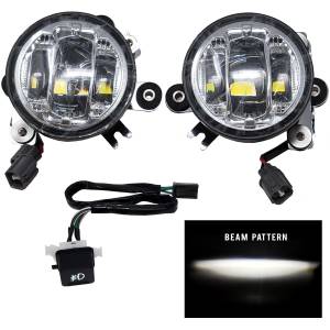 LED FOG LIGHT KIT CHROME HON