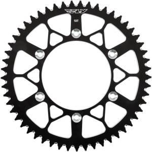 REAR SPROCKET ALUMINUM 53T-520 BLK HON