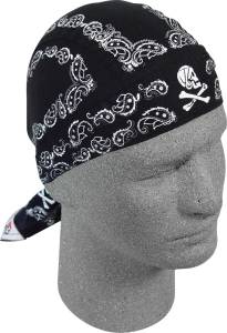 FLYDANNA SKULL PAISLEY BLACK