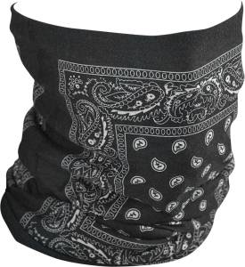 MOTLEY TUBE FLEECE LINED BLACK PAISLEY