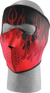 FULL FACE MASK (RED FLAMES)