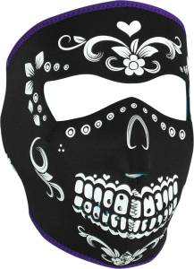 FULL FACE MASK (BLACK/WHITE MUERTE)