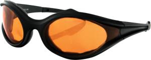 FOAMERZ SUNGLASSES BLACK W/AMBER LENS