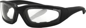 FOAMERZ SUNGLASSES 2 BLACK W/CLEAR LENS