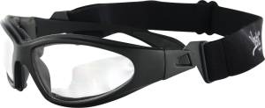 GXR SUNGLASSES BLACK W/CLEAR LENS