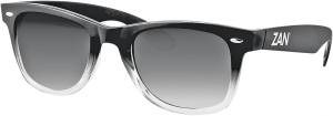 THROWBACK WINNA SUNGLASSES BLACK GRADIENT W/SMOKE LENS