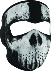 NEOPRENE FULL MASK SKULL GHOST