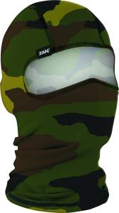 BALACLAVA POLYESTER WOODLAND CAMO