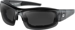 RALLY CONVERTIBLE GLASSES CLR/GRY W/3 REMOVABLE LENSES