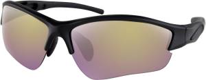 RAPID SUNGLASSES MATTE BLACK W/PURPLE HD/YELLOW MIRROR