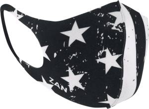 LIGHTWEIGHT FACE MASK 2/PK BLACK & WHITE FLAG / BLACK