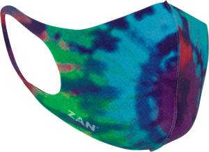 LIGHTWEIGHT FACE MASK 2/PK MULTI COLOR TIE DYE / BLACK