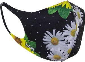 LIGHTWEIGHT FACE MASK 2/PK SUN FLOWER / BLACK