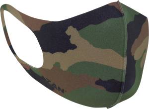 LIGHTWEIGHT FACE MASK 2/PK WOODLAND CAMO / BLACK