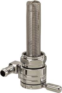 22MM PETCOCK FORWARD CHROME 5/16 HOSE