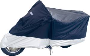 DELUXE MOTORCYCLE COVER LG BLUE/SILVER