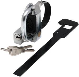 UNIVERSAL HELMET LOCK (CHROME)