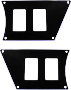 DASH 4-SWITCH PLATE (BLACK)