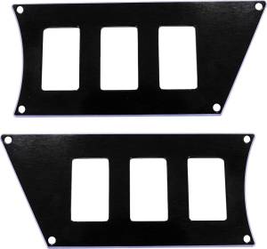 DASH 6-SWITCH PLATE (BLACK)