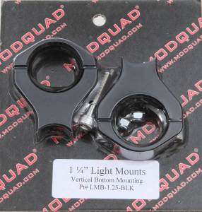 MQ LIGHT MNT 1.25" VERT MNT BLK