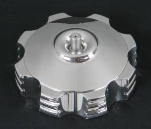 BILLET GAS CAP (BLACK FLAMES)