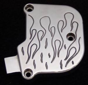 THROTTLE COVER (POLISHED FLAME S)