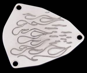 THROTTLE COVER (POLISHED FLAME S)