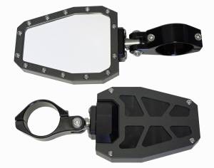 SIDE MIRROR BLACK BEZEL PR 1.75"