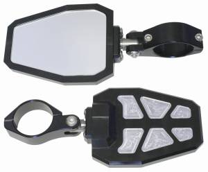 SIDE MIRROR BLACK PR 2.0" RECUT POCKETS