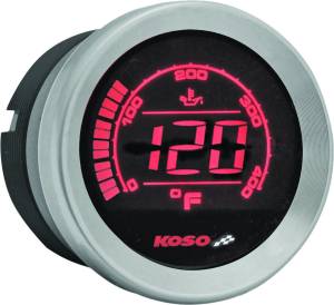 HD-02T 2'' OIL TEMP GAUGE SILVER BEZEL