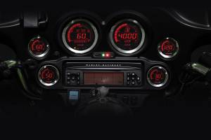 HD-02 SERIES GAUGE KIT SILVER BEZEL OIL TEMP