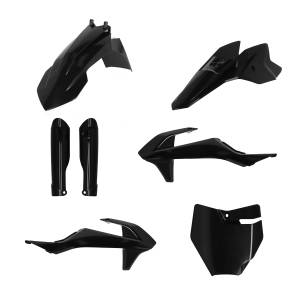 FULL PLASTIC KIT BLACK GAS/KTM