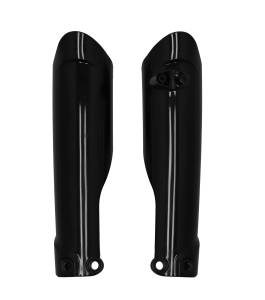 LOWER FORK COVER SET BLACK GAS/KTM