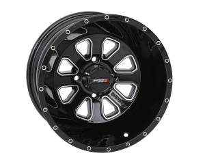 ST4 WHEEL 14X7 2+5 (-47MM) 4/110 GLOSS BLACK/MACHINED