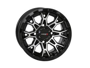 ST6 WHEEL 14X7 4+3 (+10MM) 4/156 GLOSS BLACK/MACHINED