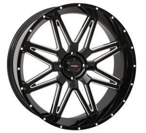 ST7 WHEEL 24X9 5+4 (0MM) 4/137 GLOSS BLACK MILLED